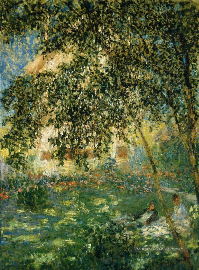 Détente dans le jardin Argenteuil Claude Monet Peintures à l'huile